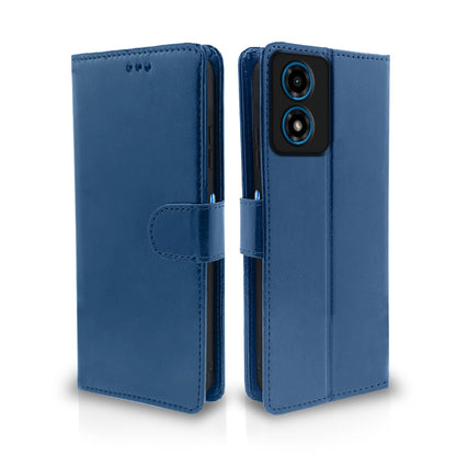 Pikkme blue Wallet flip cover for Moto G04