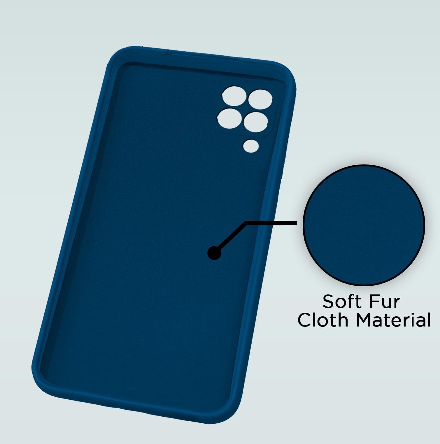 Samsung M32 4G/M32 Prime/F22 4G Liquid Silicone phone cover in blue by Pikkme – photo 2