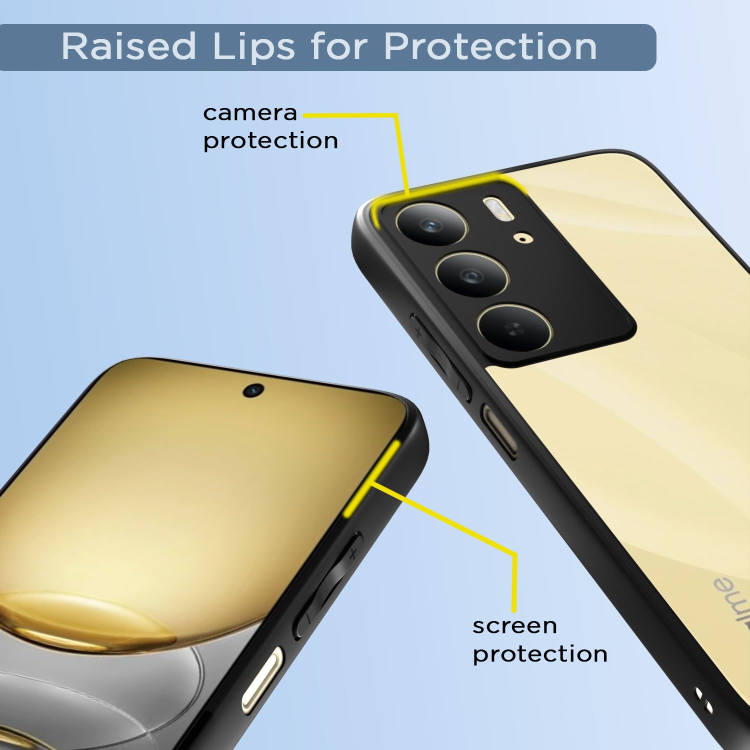 Realme C75 Hybrid phone cover in black by Pikkme – photo 4