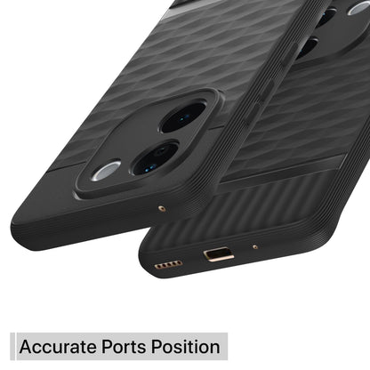 Pikkme Vivo T3 Pro 5G / iQOO Z9s Pro 5G Gencase Back Cover (Black)