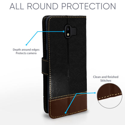 Pikkme black & brown flip case for Samsung J2 (2018) – photo 4