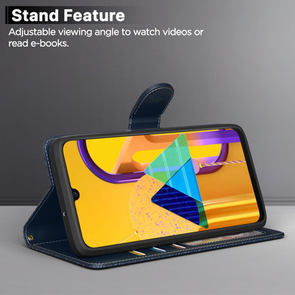 Blue wallet flip cover for Samsung M30s/M21/M21 2021 – Pikkme – photo 3
