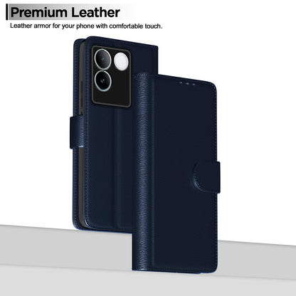 Vivo T2 Pro 5G Wallet mobile flip cover in blue by Pikkme – photo 2