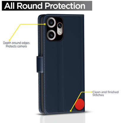 Pikkme Nothing Phone 2 Pro 5G blue flip case – photo 4