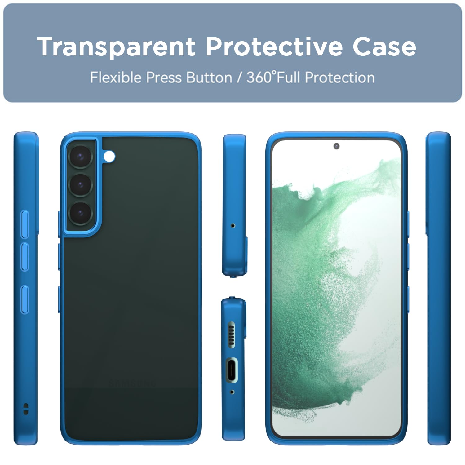 Pikkme sierra blue phone cover for Samsung S22 Plus 5G – photo 3