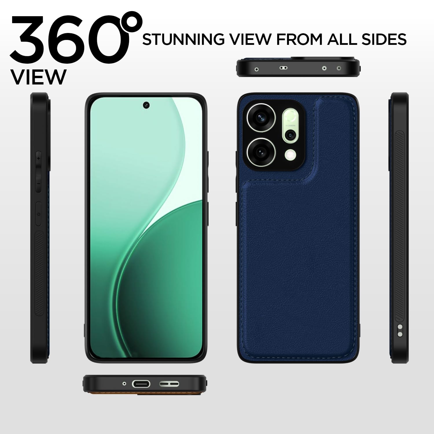 Pikkme Oppo Reno 14 5G blue mobile cover – photo 4