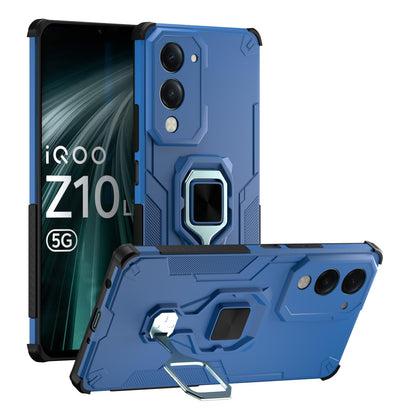 Blue Tough Armor mobile back cover for iQOO Z10 Lite 5G/Vivo T4 Lite 5G/Y19 5G/Y19e/Y04 4G/Y29s 5G – Pikkme
