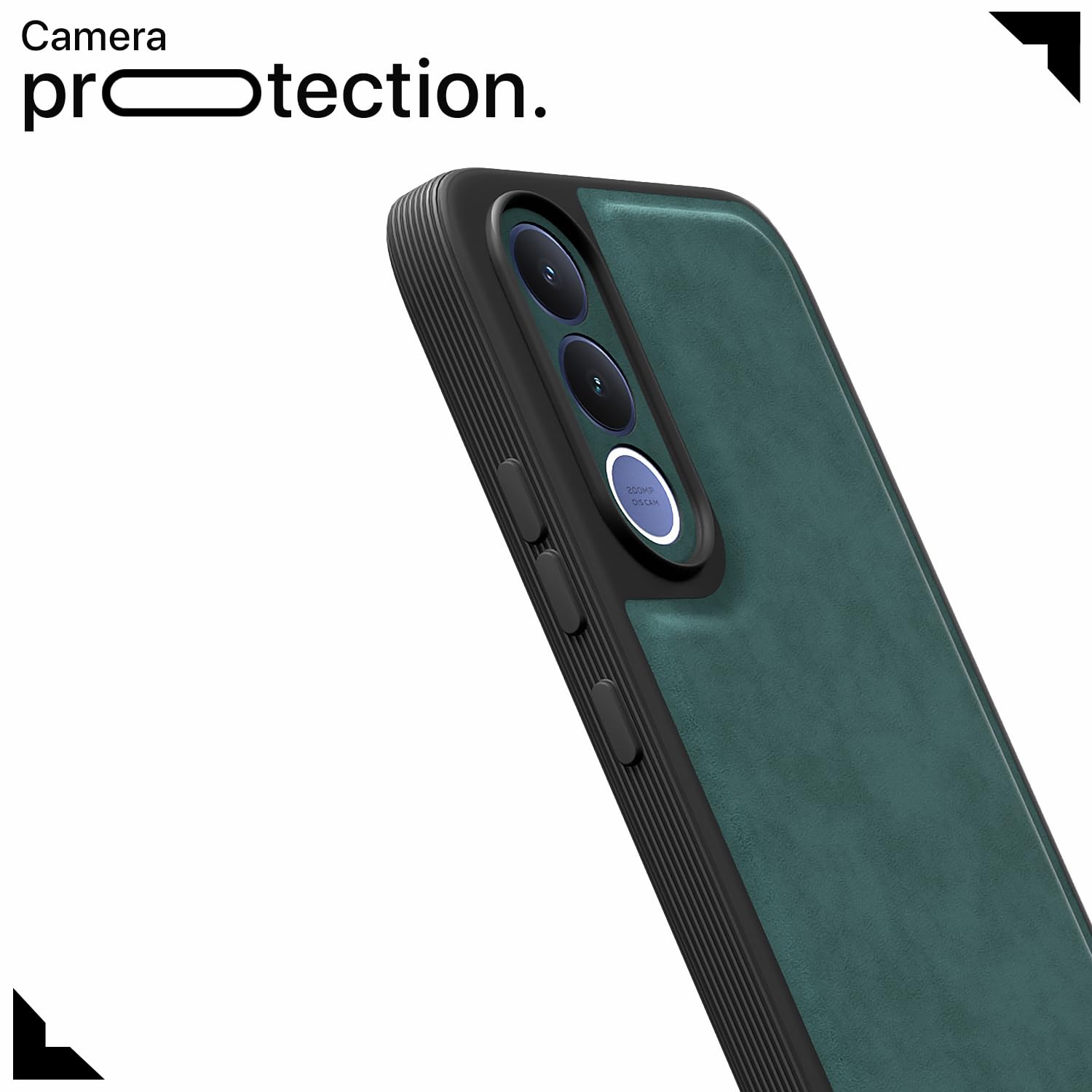 Vivo V70 FE 5G mobile back cover in green by Pikkme – photo 5