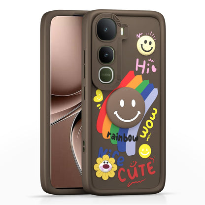 Pikkme Vivo Y400 5G Soft Silicone brown phone cover