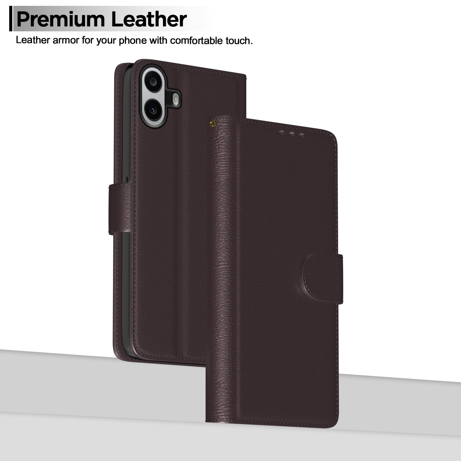 CMF Phone 1 Wallet flip case in coffee by Pikkme – photo 7