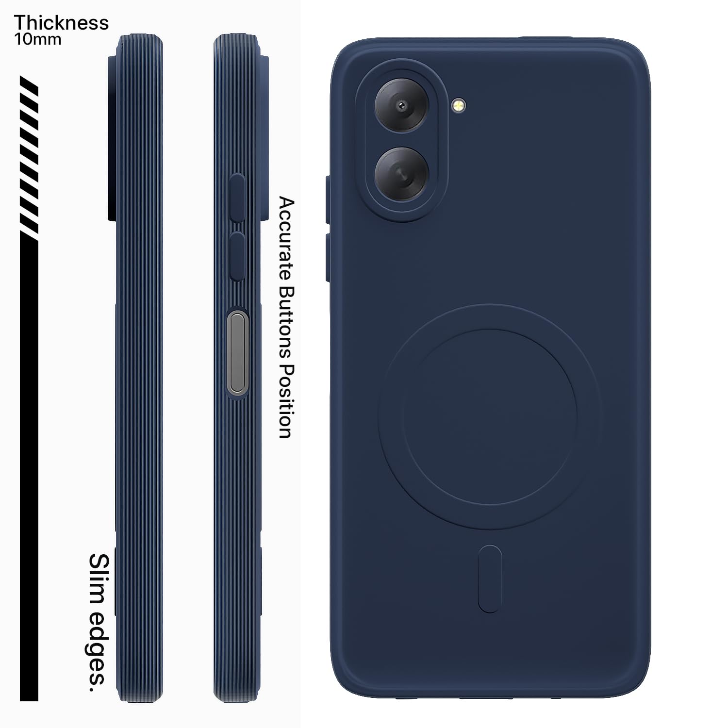 Pikkme Redmi A7 MagSafe blue mobile back cover – photo 3