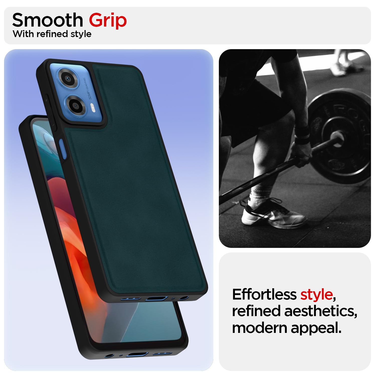 Green phone cover for Moto G34/G45 5G – Pikkme – photo 3
