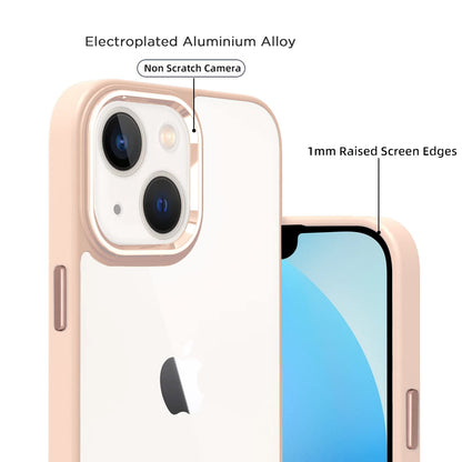 Pikkme iPhone 13 Electroplated Chrome Metal Ring Back Cover (Face)