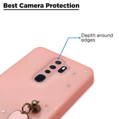 Oppo A5 2020/A9 2020 Chain back cover in pink by Pikkme – photo 2