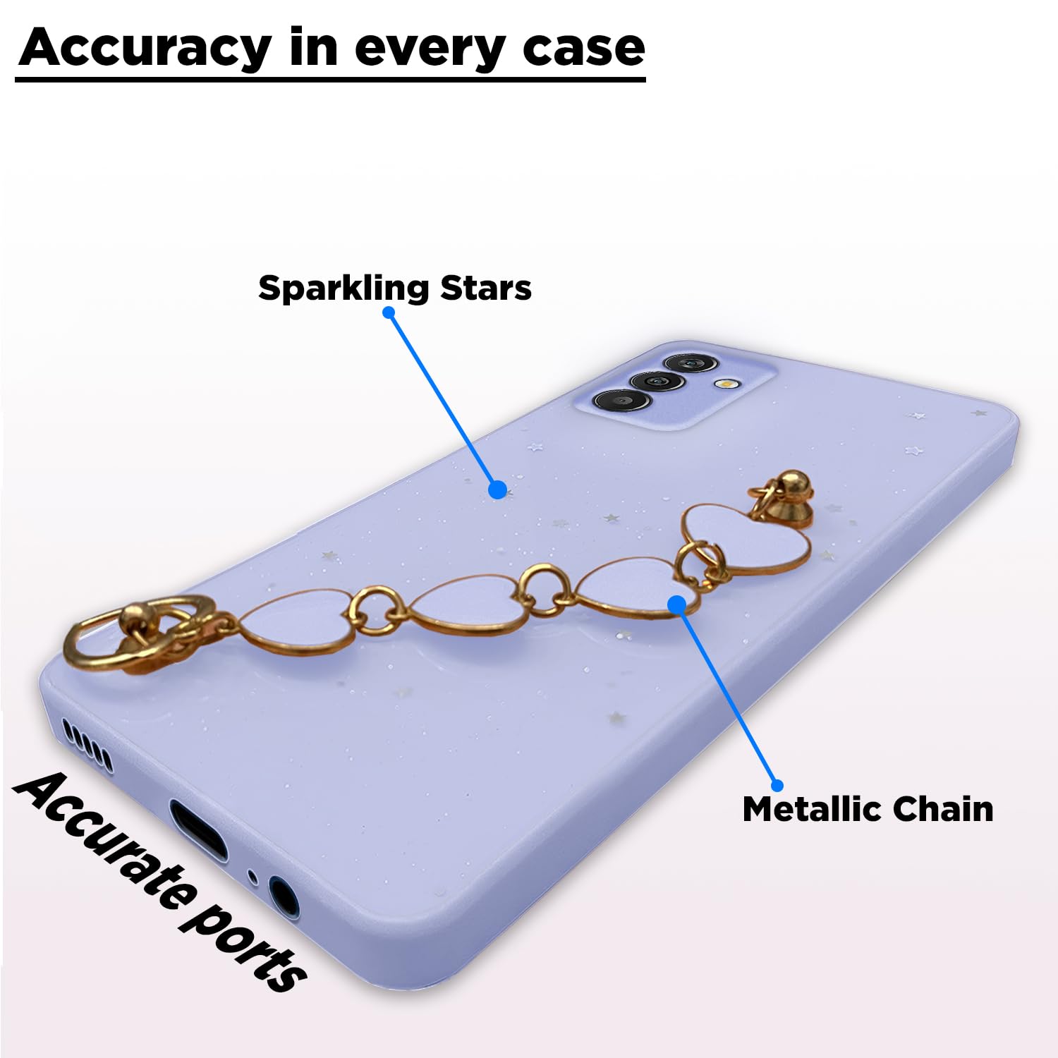 Pikkme Samsung M14 5G Chain purple phone cover – photo 3