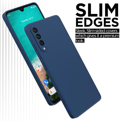 Pikkme Mi A3 Liquid Silicone blue phone cover – photo 7