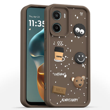 Brown mobile cover for Moto G05/3D – Pikkme