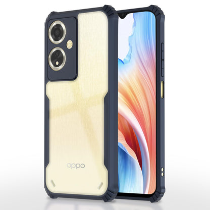 Oppo A59 5G Clear phone cover in blue by Pikkme