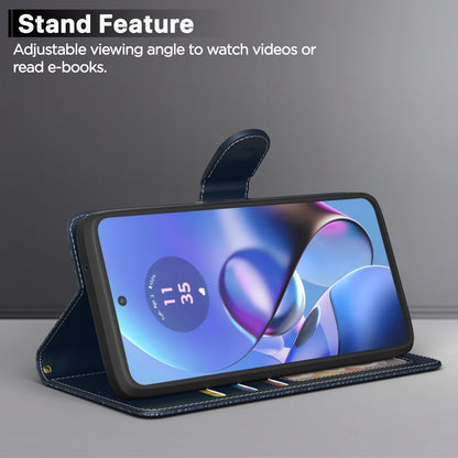 Pikkme Moto G54/G64 5G Wallet blue wallet flip cover – photo 3