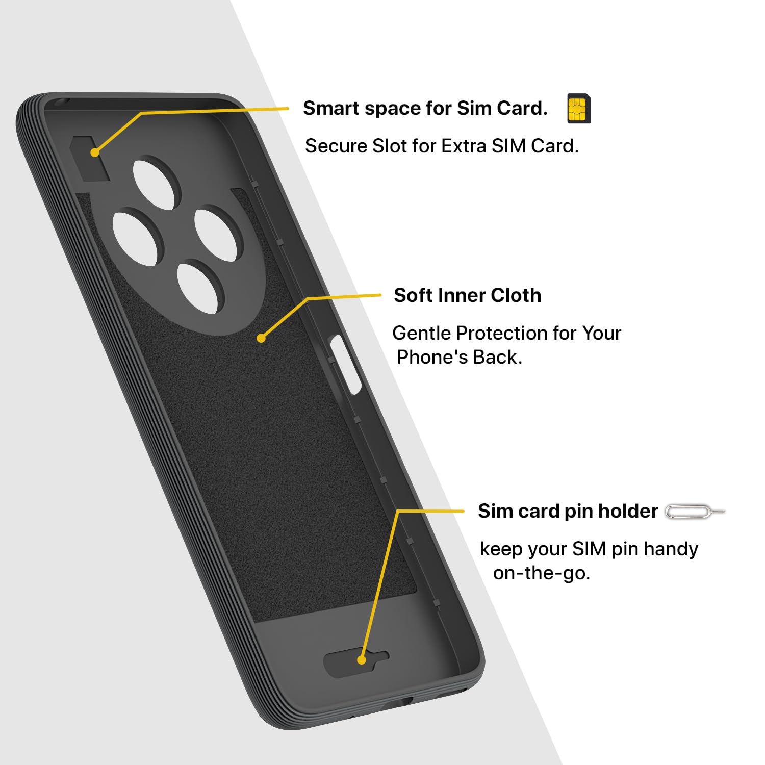 Pikkme Redmi 14c/A4/Poco C75 5G grey phone cover – photo 6