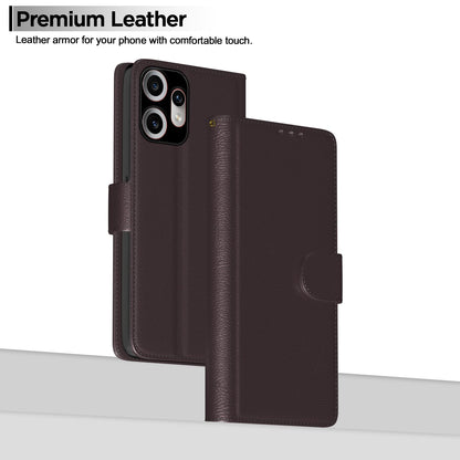 Pikkme CMF by Nothing Phone 2 Pro 5G Vintage Flip cover (Coffee)