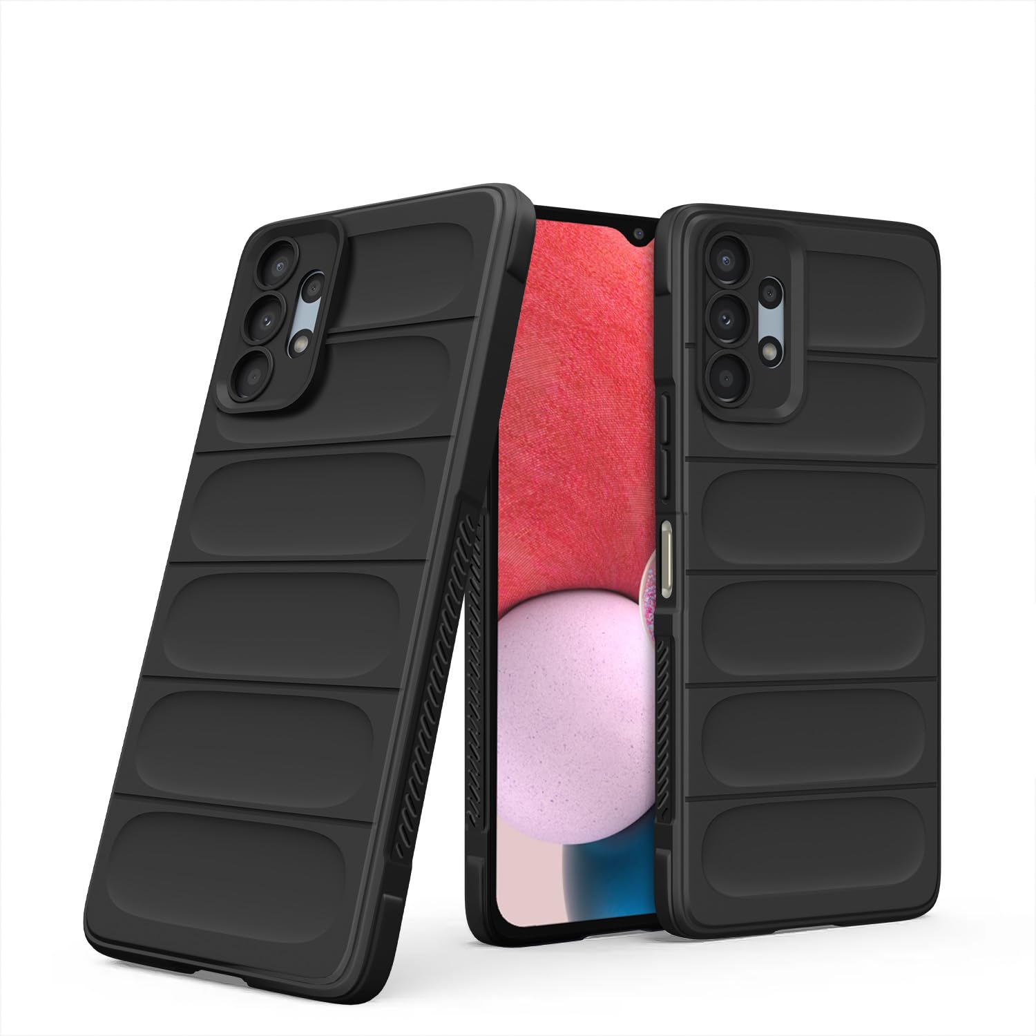 Samsung A13 4G/A13 5G mobile back cover in black by Pikkme