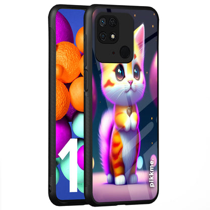 Pikkme Cat mobile cover for Redmi 10/10 Power