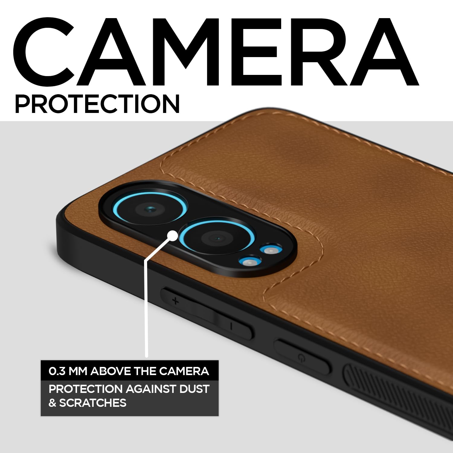 Pikkme brown Leather phone cover for OnePlus Nord CE 4 Lite 5G – photo 3