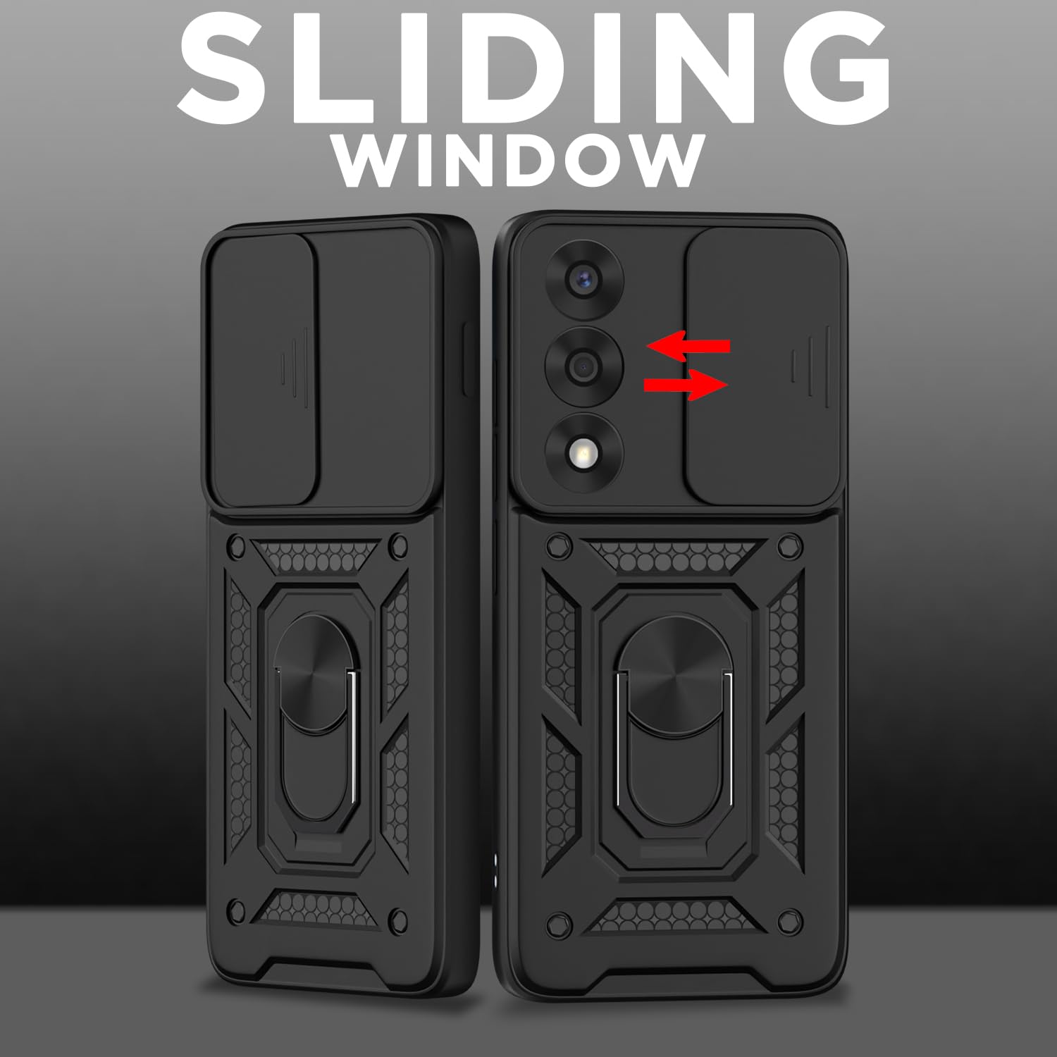 Pikkme OnePlus Nord 5 5G D10 Tough Armor Back Cover (Black)