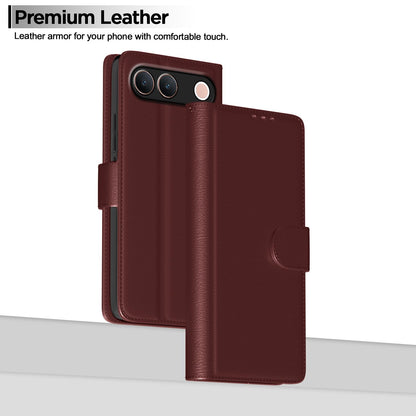Vivo S2 5G flip case in brown by Pikkme – photo 2