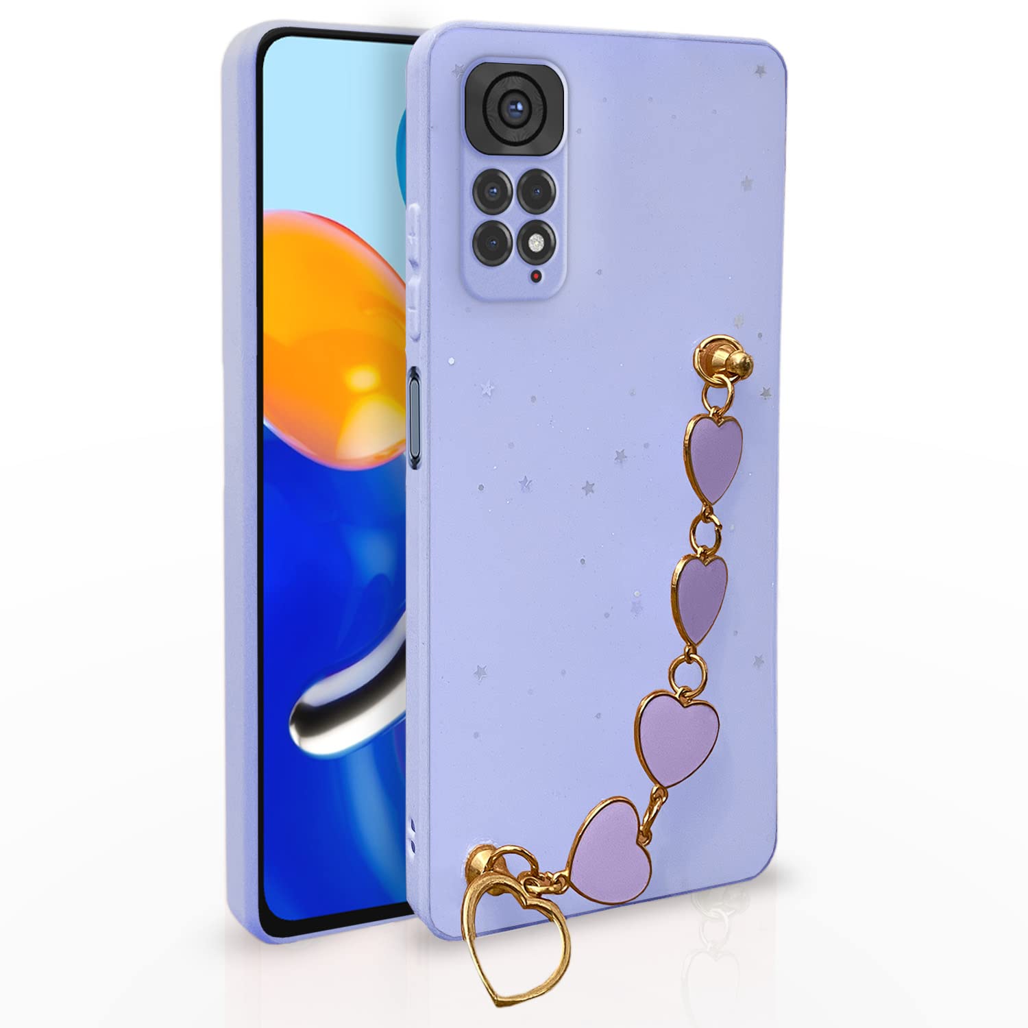 Pikkme purple Chain back cover for Redmi Note 11/Note 11S