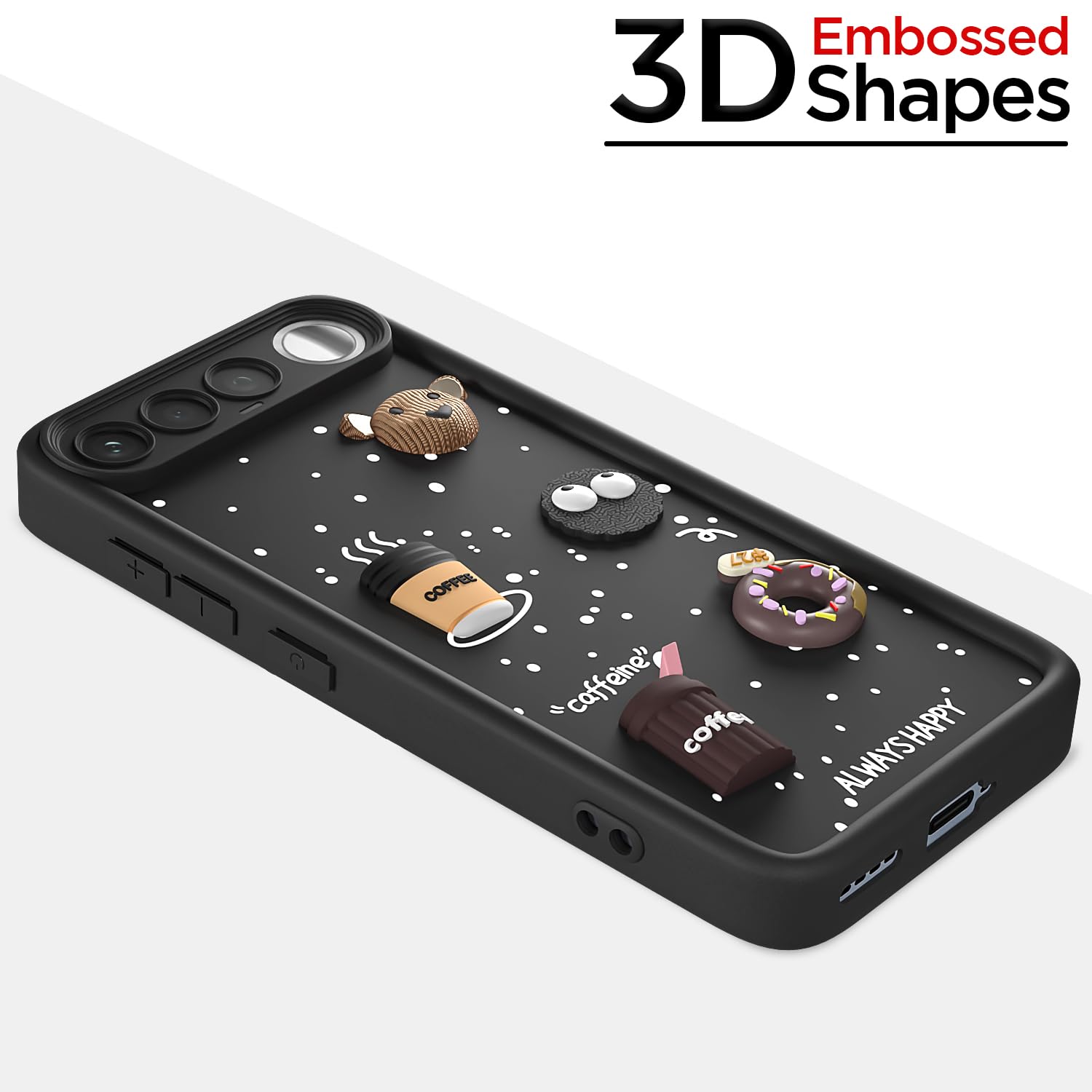 Pikkme Realme 16 5G/3D Silicone black back cover – photo 3