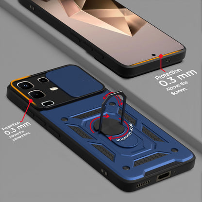 Pikkme Infinix Note 50x 5G/360 D10 Camera Shield blue mobile back cover – photo 4