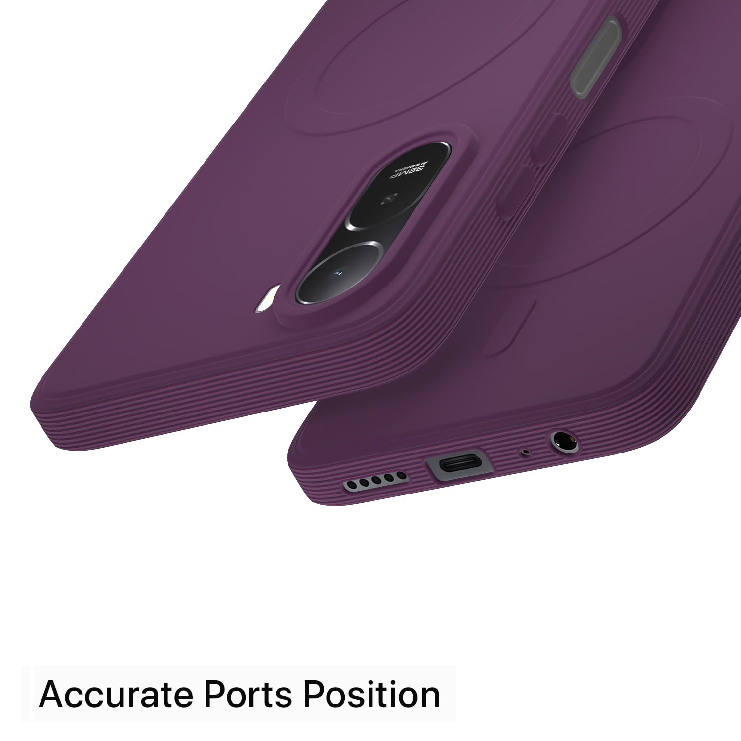 Redmi A7 Pro/Poco C85x 5G MagSafe phone cover in purple by Pikkme – photo 4