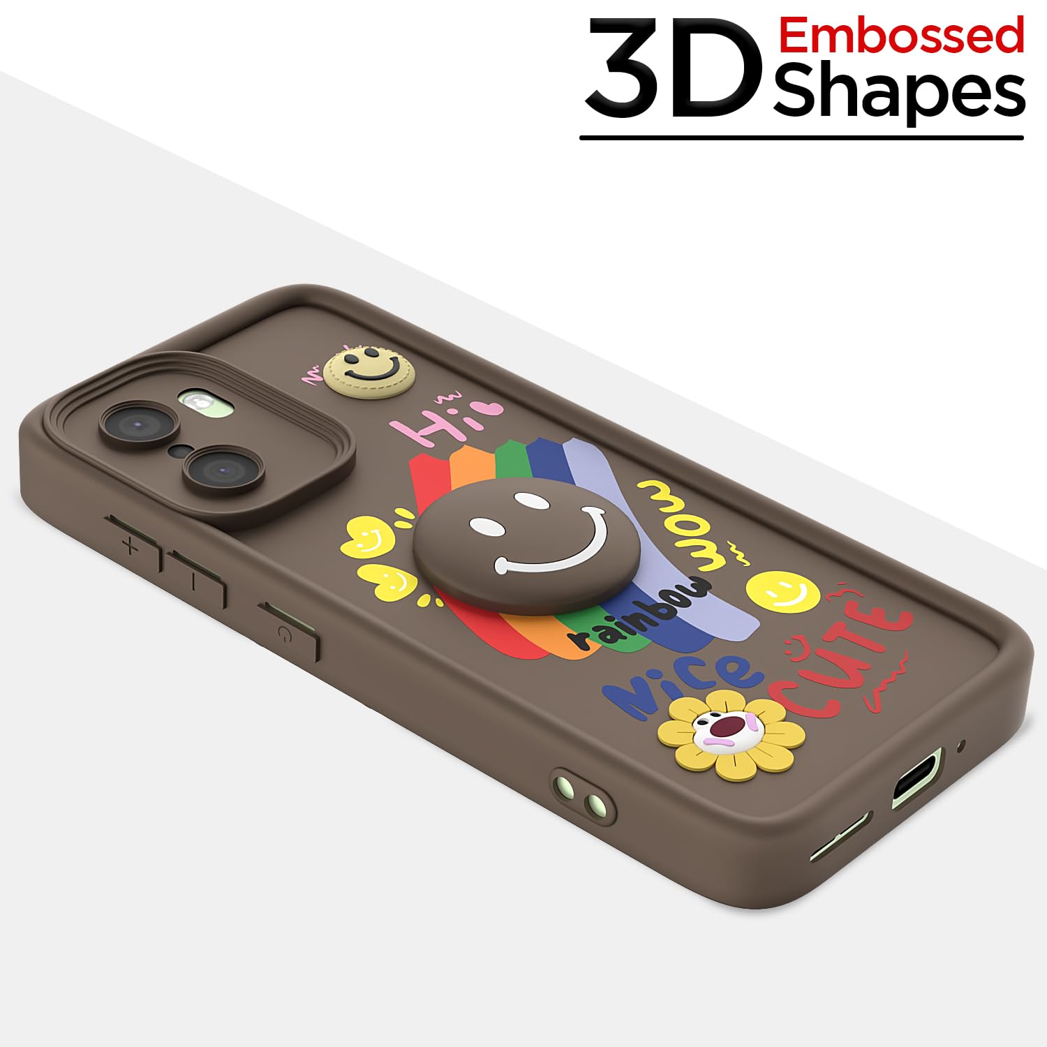 Pikkme brown mobile back cover for OnePlus 15R 5G – photo 3