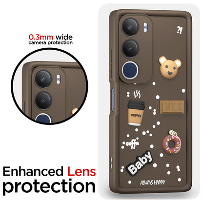 Brown Silicone mobile back cover for Vivo Y29/Y19s 5G – Pikkme – photo 5