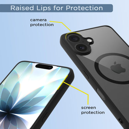 Pikkme black mag-safe MagSafe mobile cover for iPhone 16 – photo 4