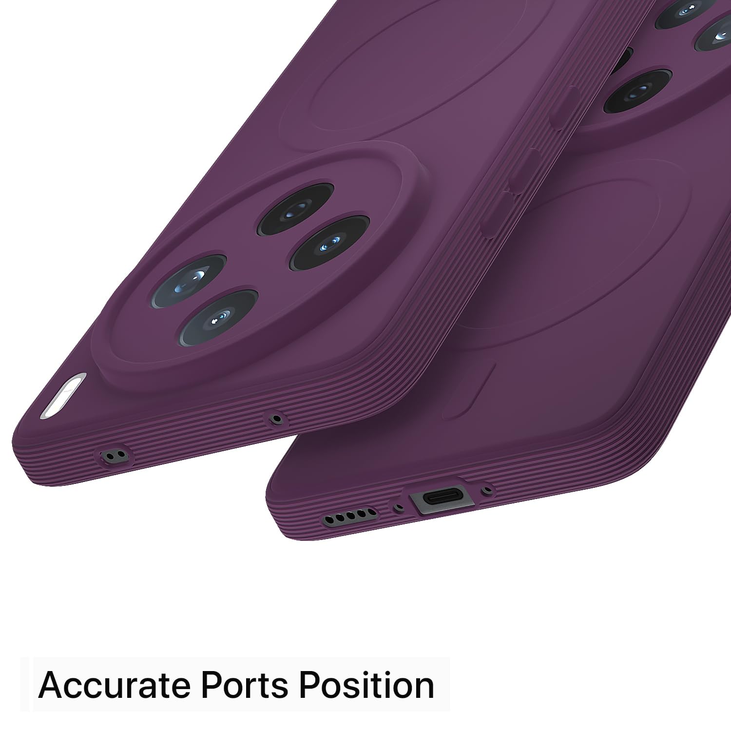 Purple MagSafe back cover for Vivo X200T 5G – Pikkme – photo 4