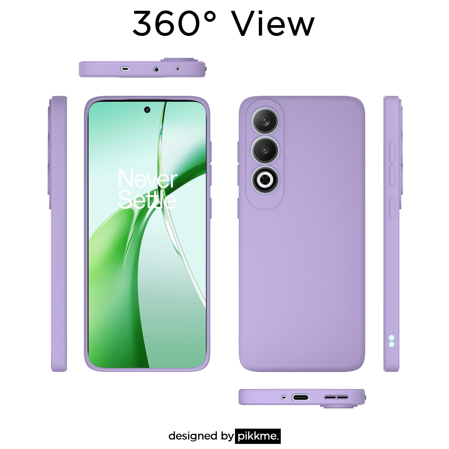 Pikkme purple Matte back cover for OnePlus Nord – photo 4