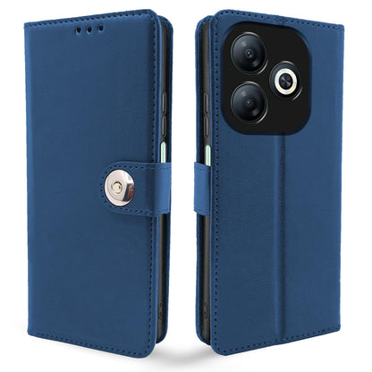 Blue Button wallet flip cover for Infinix Smart 8 – Pikkme