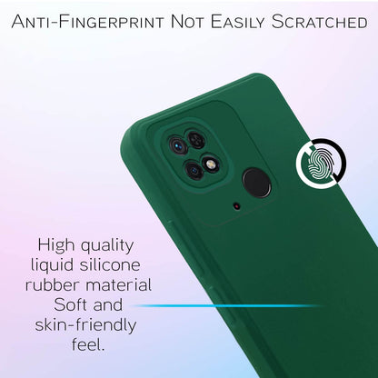 Pikkme green Liquid Silicone mobile back cover for Redmi 10/10 Power – photo 5