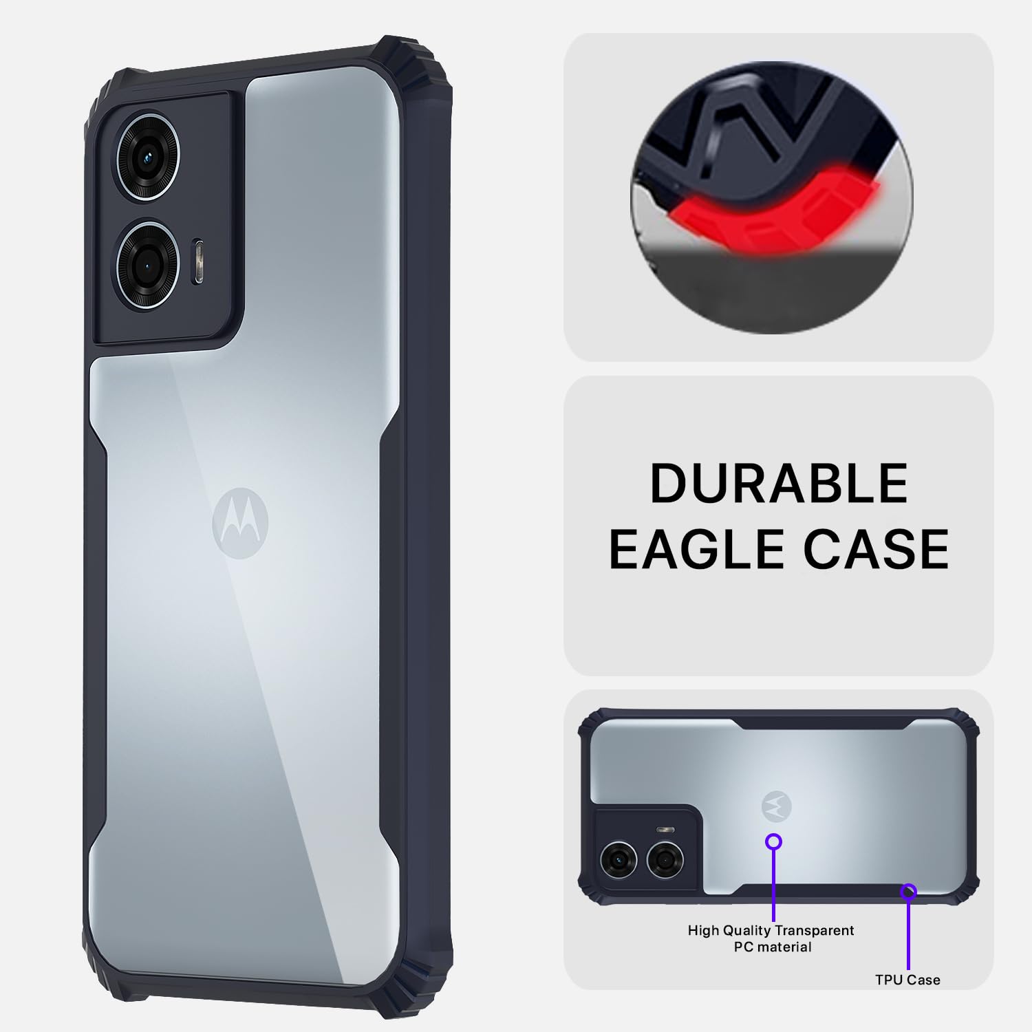 Pikkme Moto G24 Power blue mobile back cover – photo 5