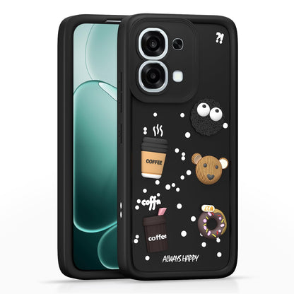 Pikkme Oppo F31 5G/F33 5G/3D Silicone black back cover