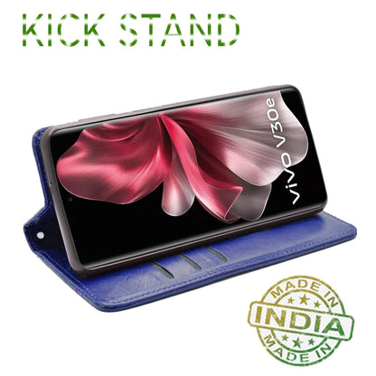Pikkme Vivo V30e 5G Magnetic blue wallet flip cover – photo 4