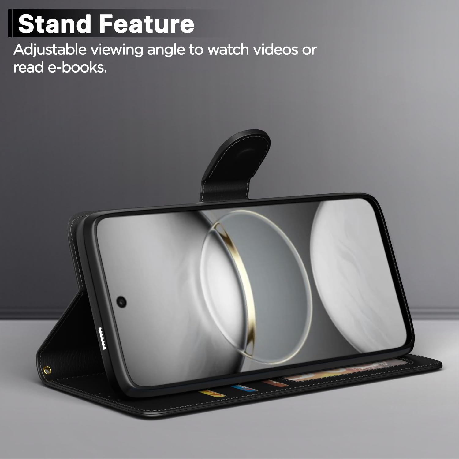 Tecno Spark 30C 5G Wallet flip cover in black by Pikkme – photo 3