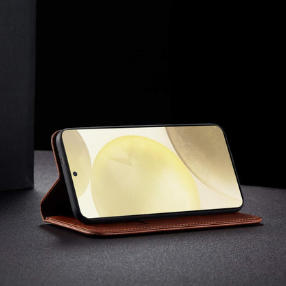Brown Magnetic flip case for Samsung S24 5G – Pikkme – photo 5
