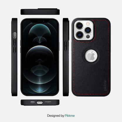 Pikkme black Leather back cover for iPhone 12 Pro Max – photo 2