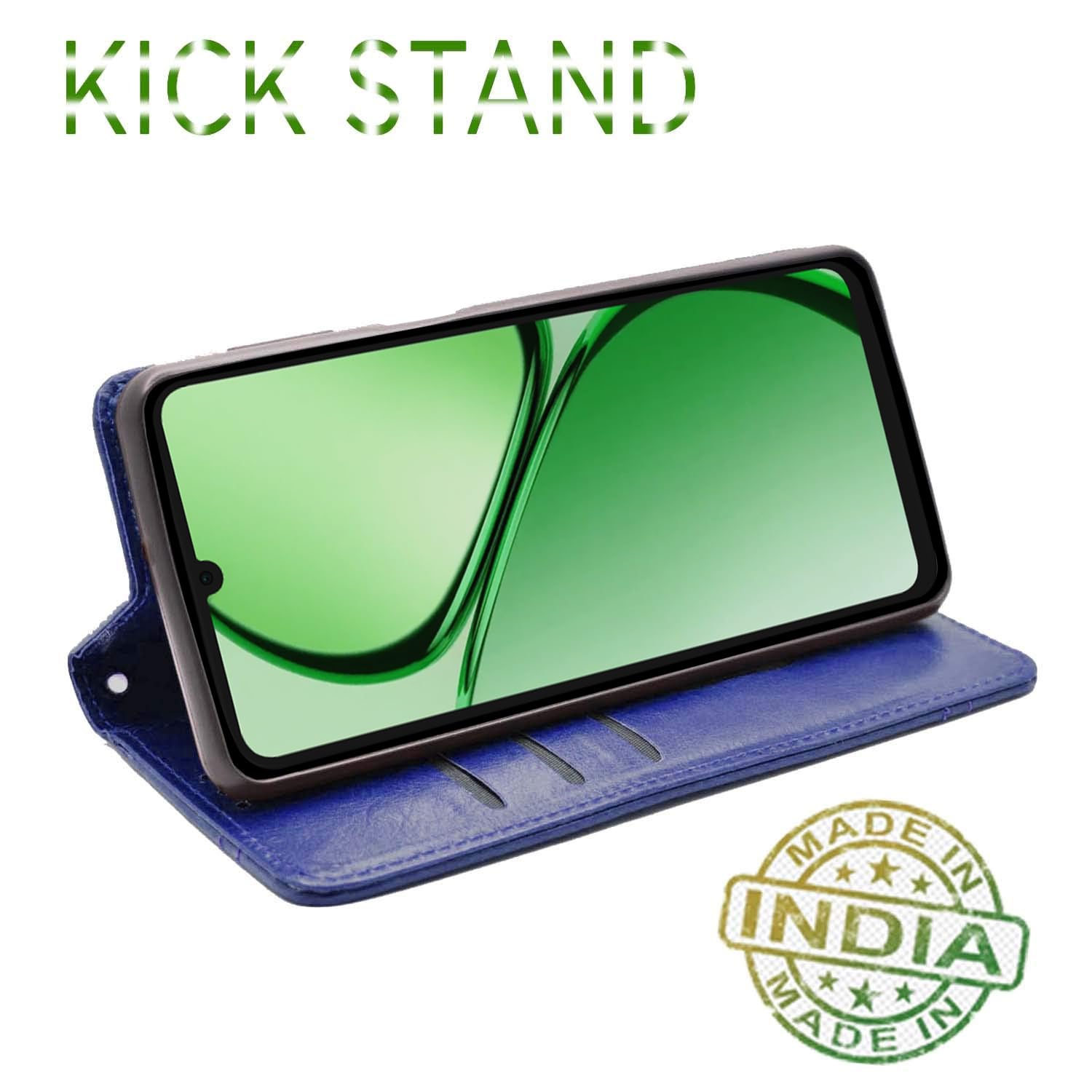 Realme C63 4G mobile flip cover in blue by Pikkme – photo 4