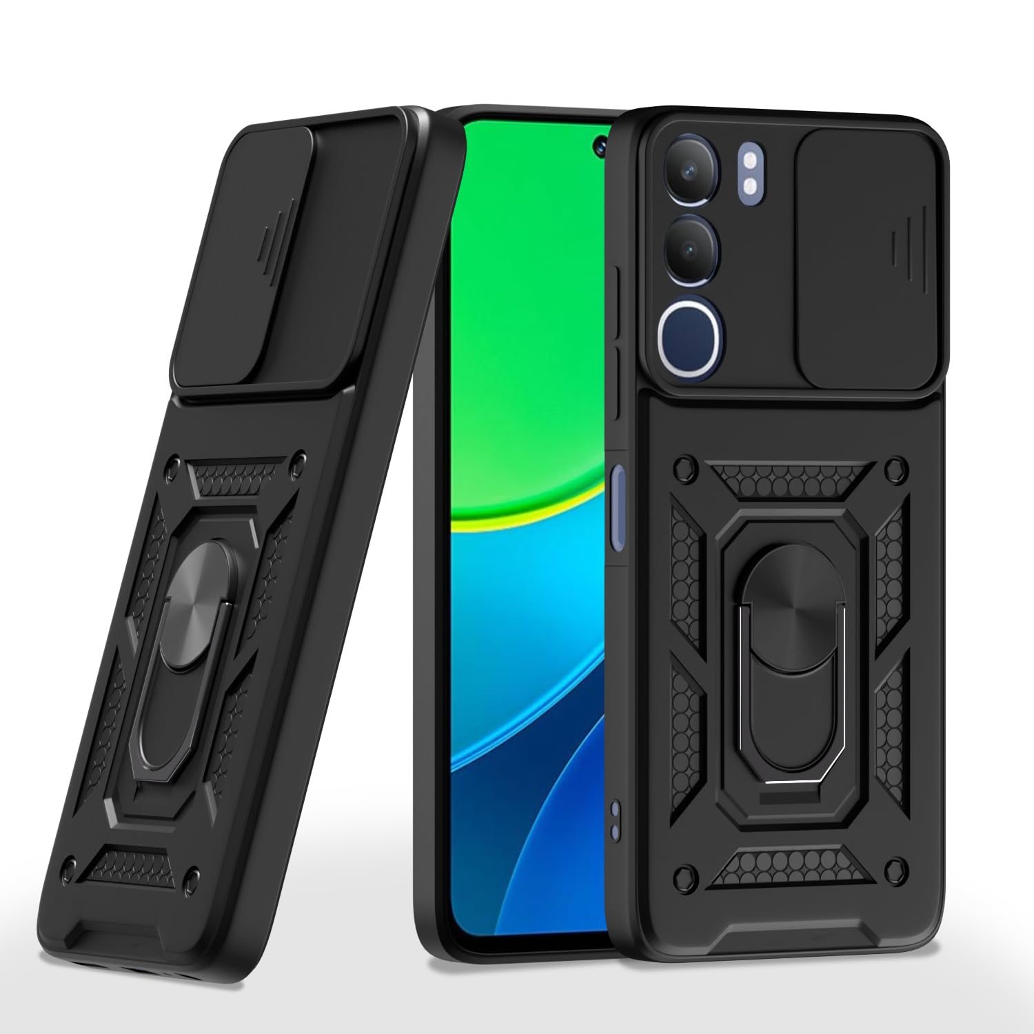 Black mobile cover for Vivo Y29 5G/Y19s – Pikkme