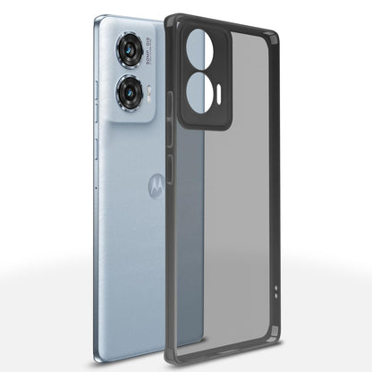 Moto Edge 50 Fusion/G96 5G Clear mobile cover in black by Pikkme